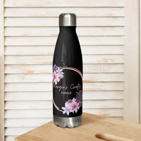 Margie Logo Black Stainless steel water bottle